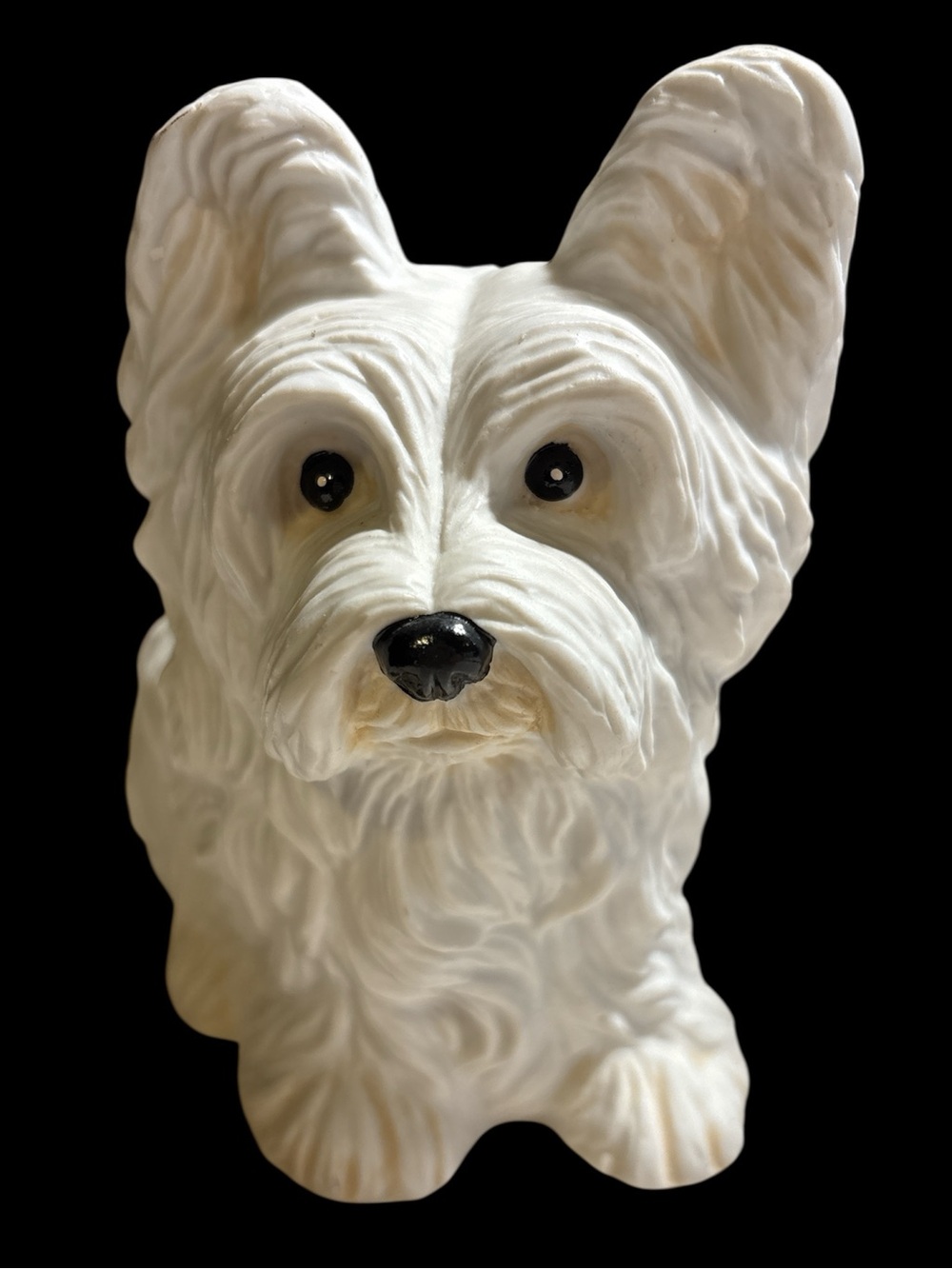 White Terrier Dog Westie Planter, Fine Porcelain 6" Tall Collectible. Vintage - Picture 4 of 8